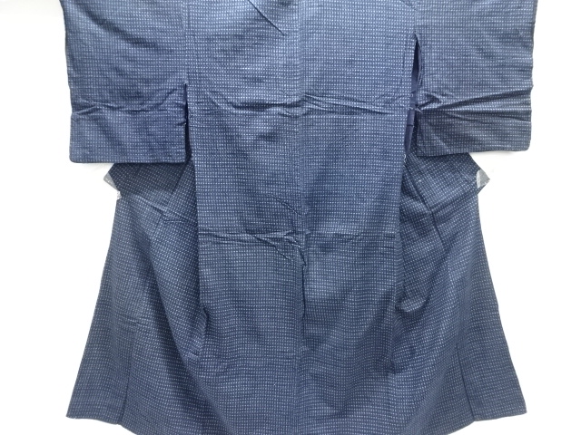 JAPANESE KIMONO / ANTIQUE MENS KIMONO / COTTON / KURUME SHOSEI KASURI
